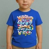 Books The Best Weapons In The  World Toddler T-Shirt thumb 2