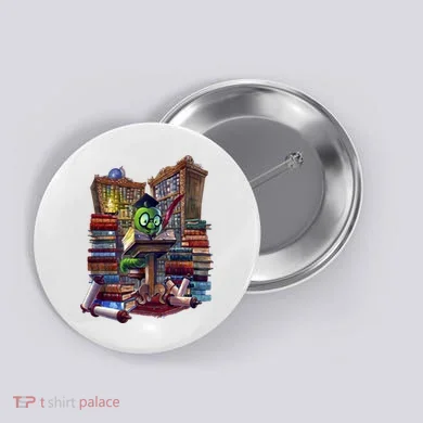 Bookworm Button