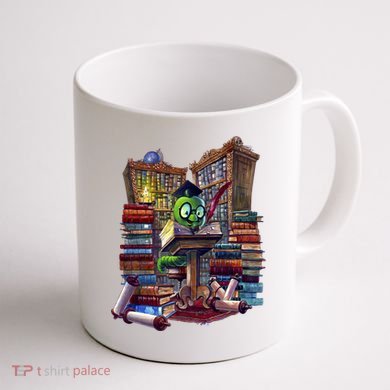Bookworm Coffee Mug back