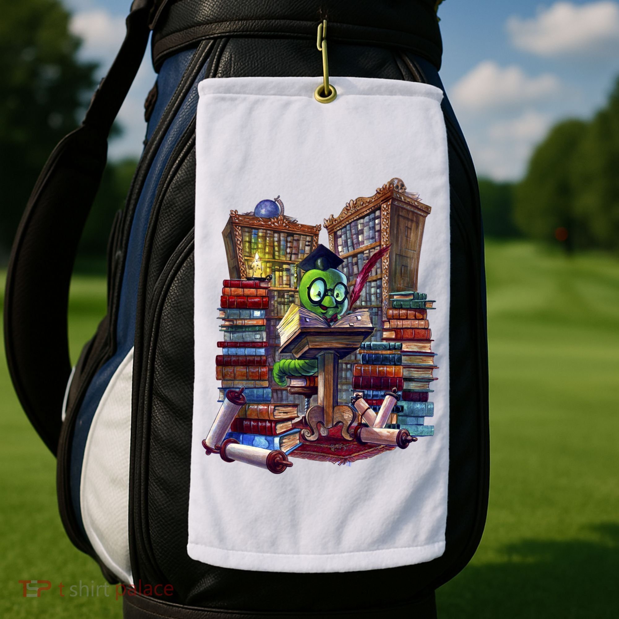Bookworm Golf Towel