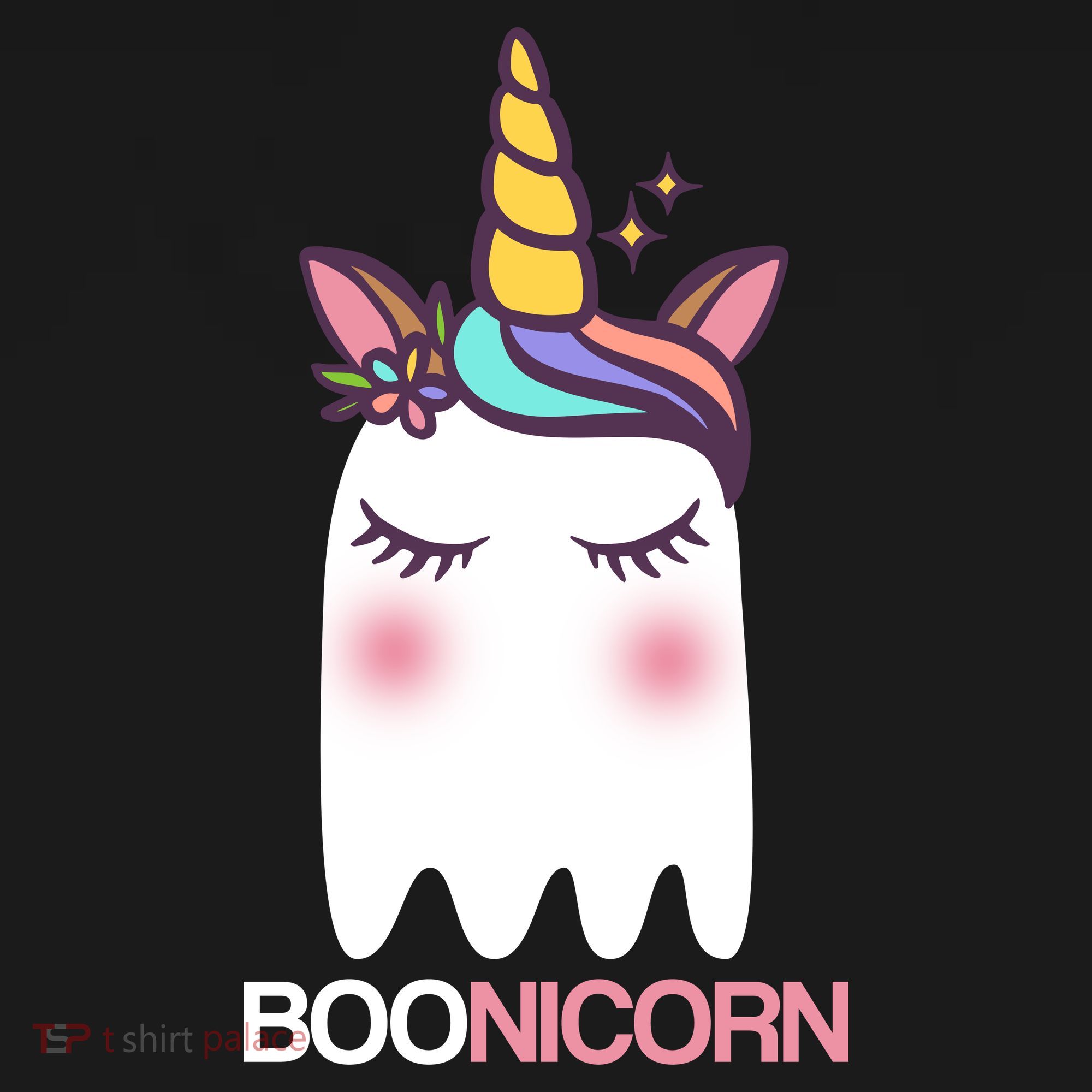 Boonicorn Halloween Unicorn Ghost Ornament