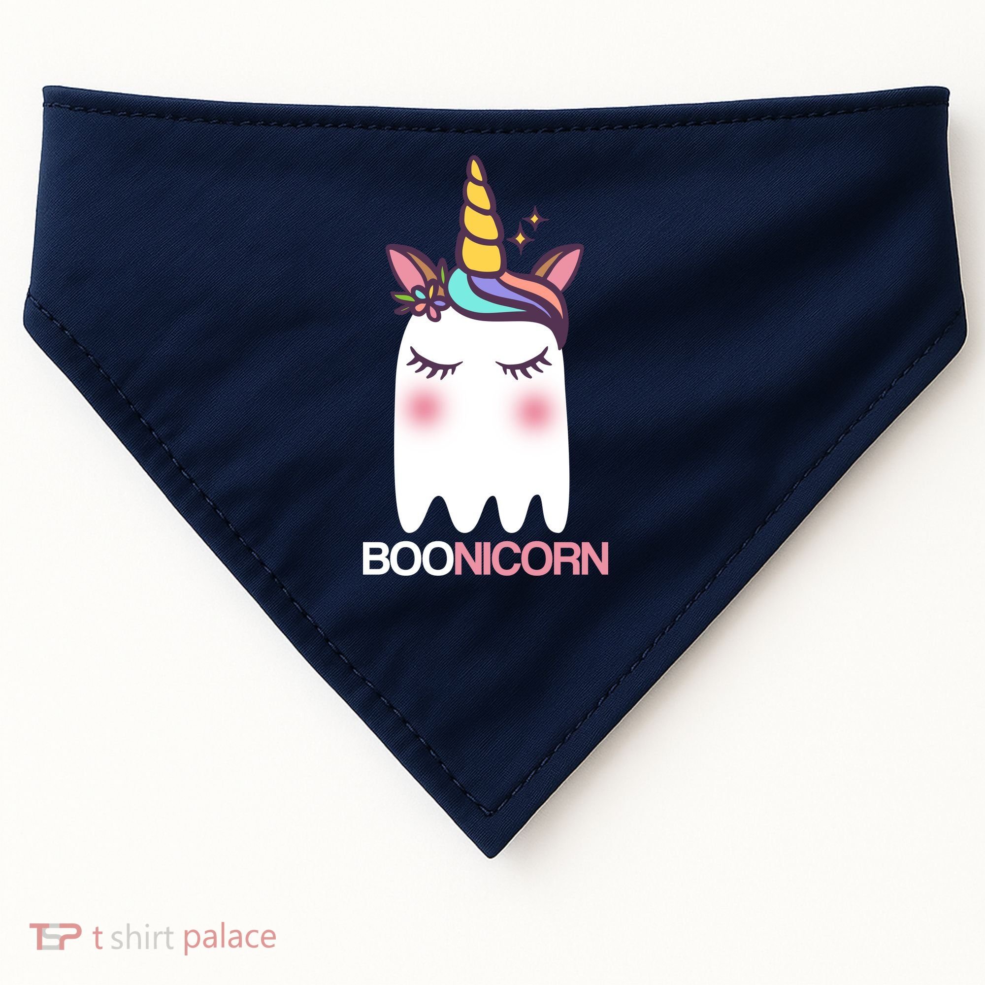 Boonicorn Halloween Unicorn Ghost USA-Made Doggie Bandana