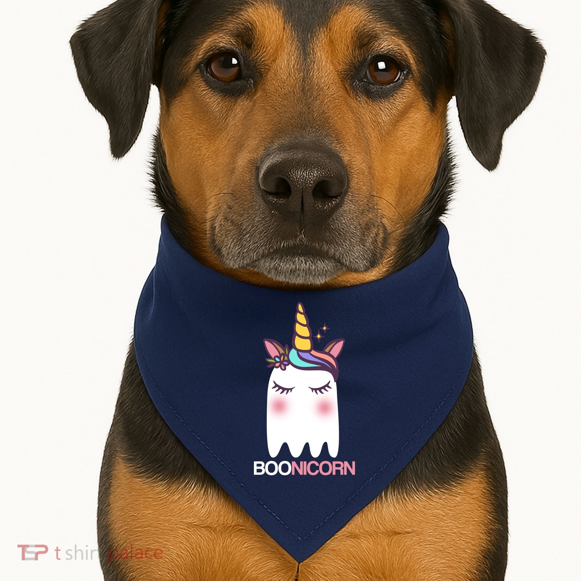 Boonicorn Halloween Unicorn Ghost USA-Made Doggie Bandana