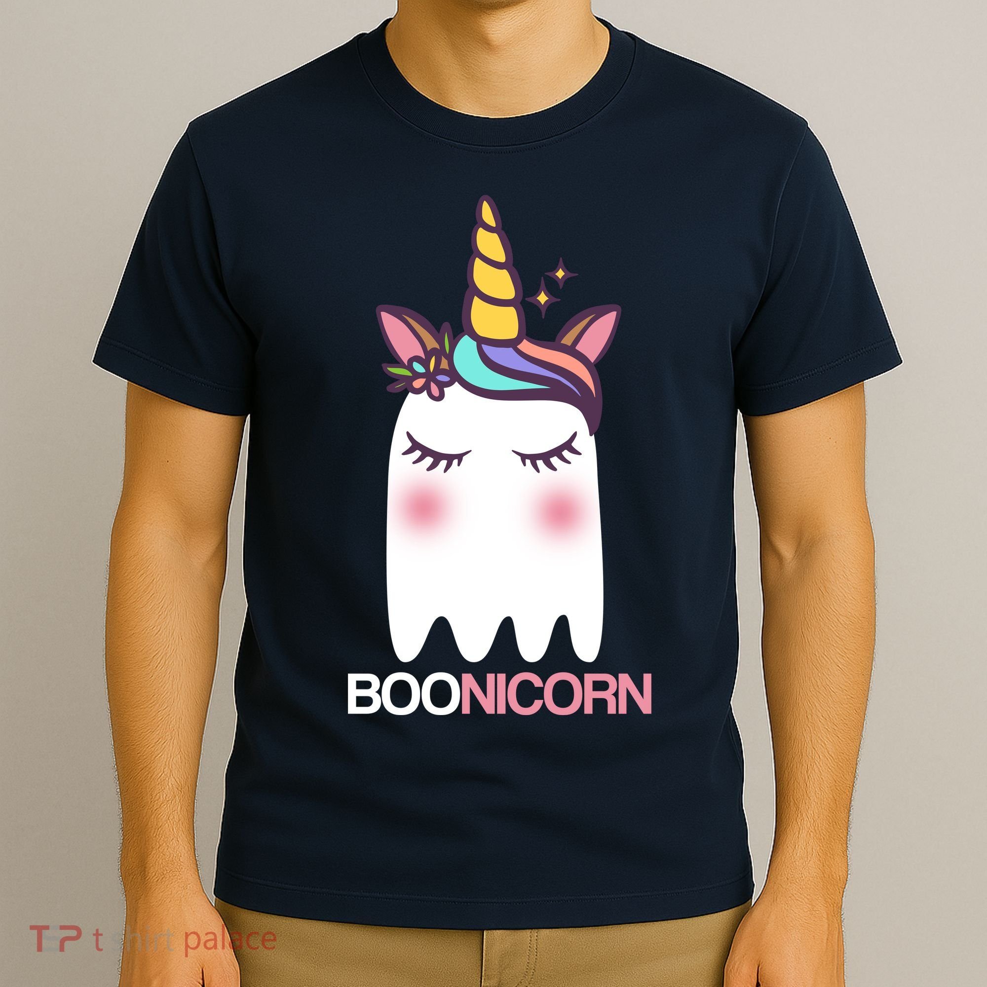 Boonicorn Halloween Unicorn Ghost T-Shirt