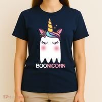Boonicorn Halloween Unicorn Ghost T-Shirt thumb 4