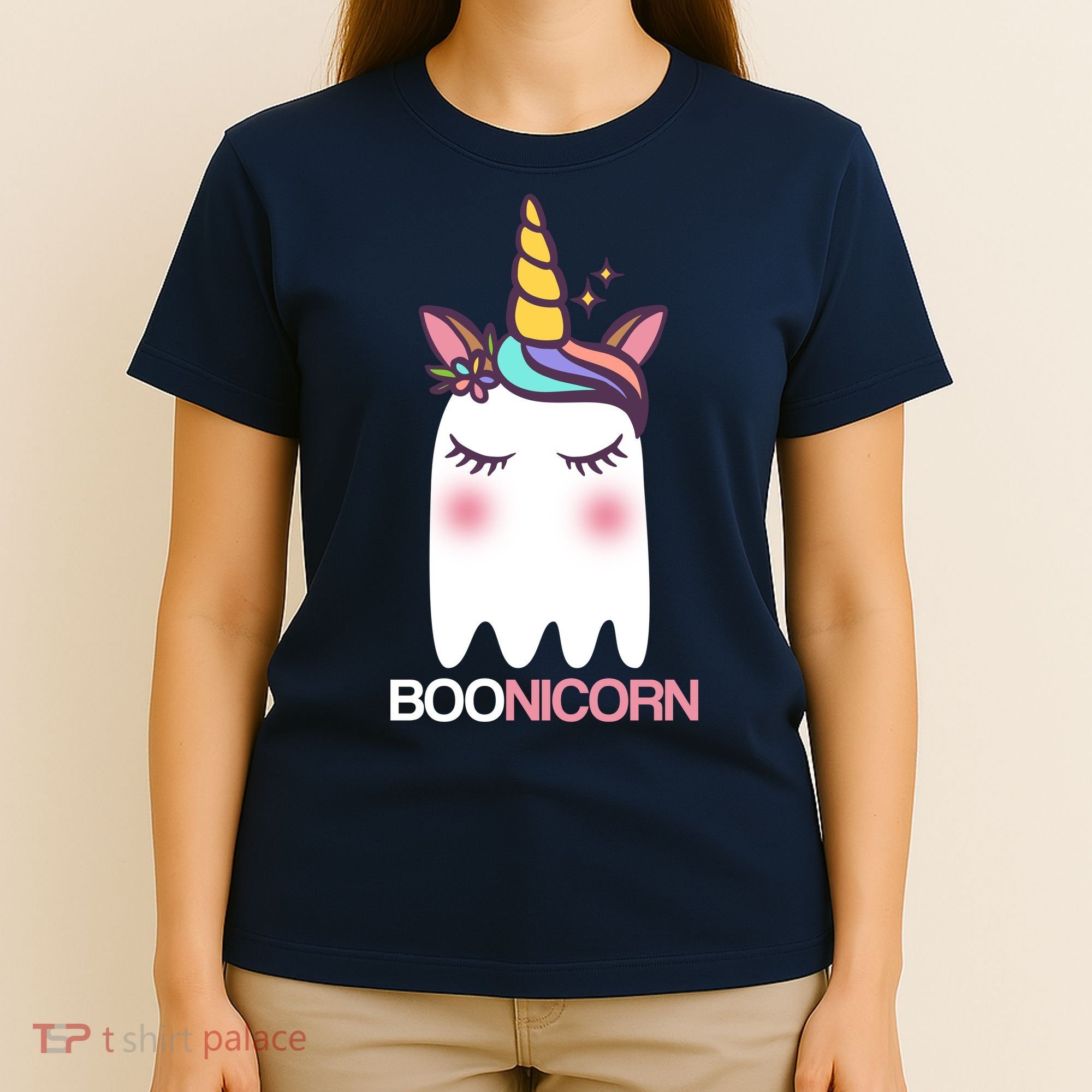 Boonicorn Halloween Unicorn Ghost T-Shirt
