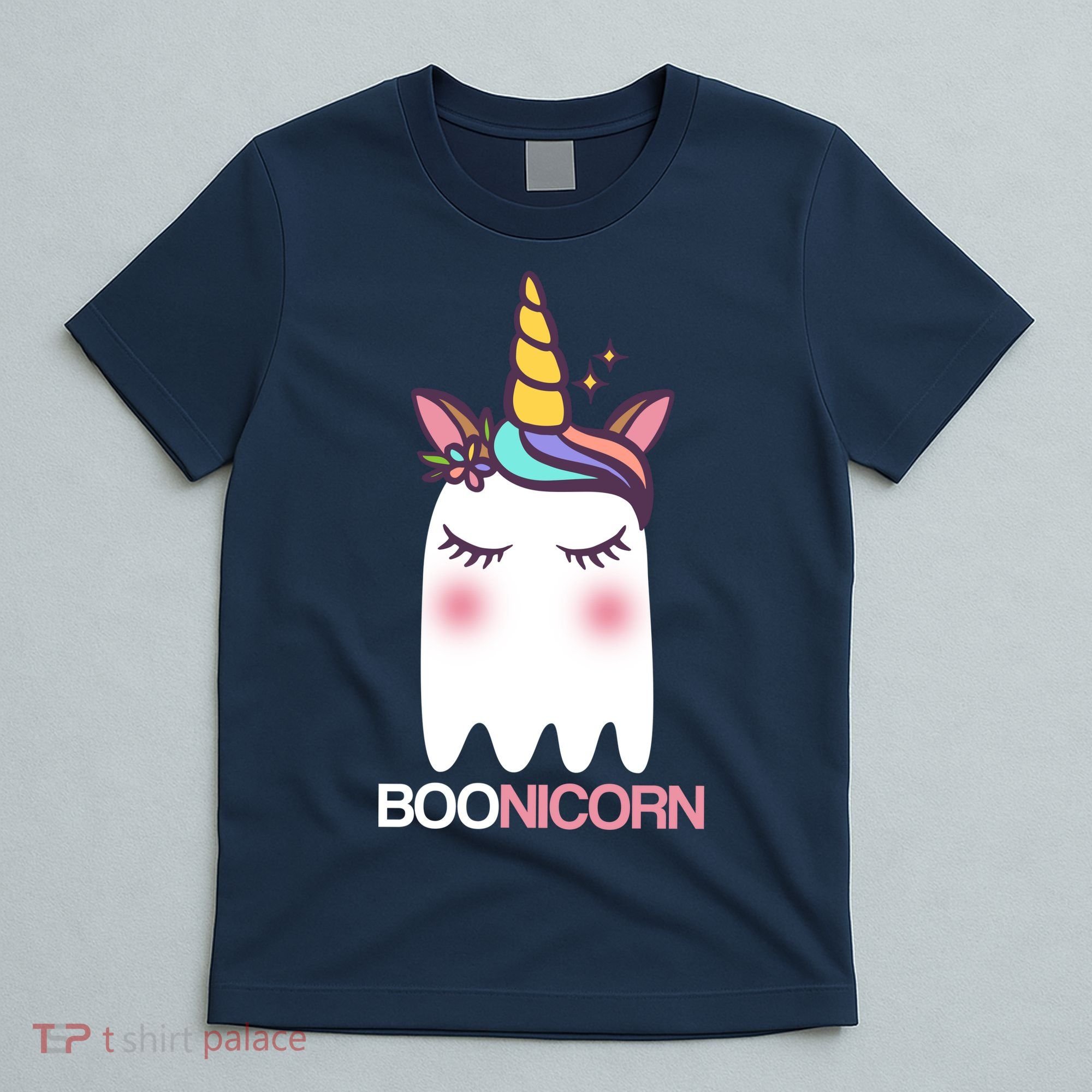 Boonicorn Halloween Unicorn Ghost T-Shirt