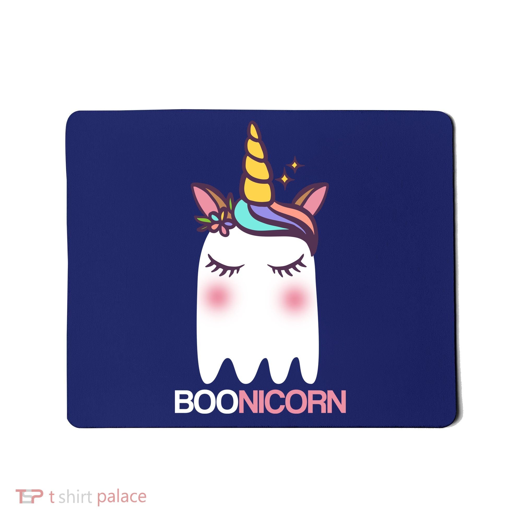 Boonicorn Halloween Unicorn Ghost Mousepad