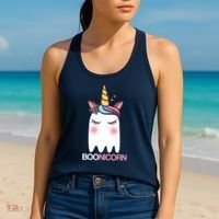 Boonicorn Halloween Unicorn Ghost Women's Tank Top thumb 2
