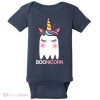 Boonicorn Halloween Unicorn Ghost Baby Bodysuit thumb 0