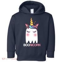 Boonicorn Halloween Unicorn Ghost Toddler Hoodie thumb 0