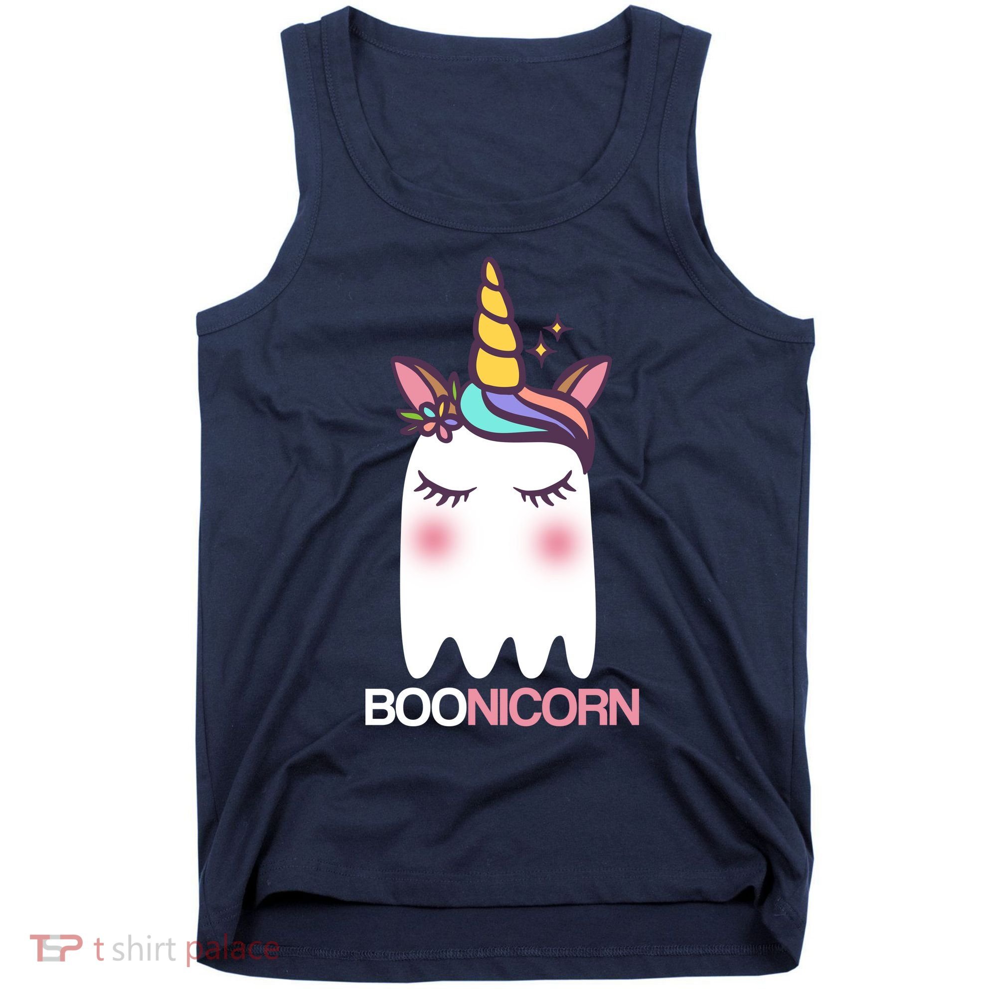 Boonicorn Halloween Unicorn Ghost Tank Top