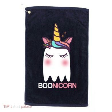 Boonicorn Halloween Unicorn Ghost Golf Towel