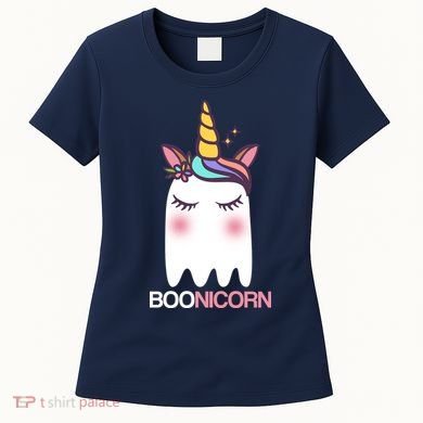 Boonicorn Halloween Unicorn Ghost Women's T-Shirt