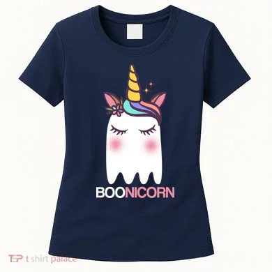 Boonicorn Halloween Unicorn Ghost Women's T-Shirt