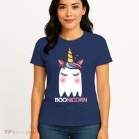 Boonicorn Halloween Unicorn Ghost Women's T-Shirt thumb 4