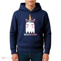 Boonicorn Halloween Unicorn Ghost Kids Hoodie thumb 4