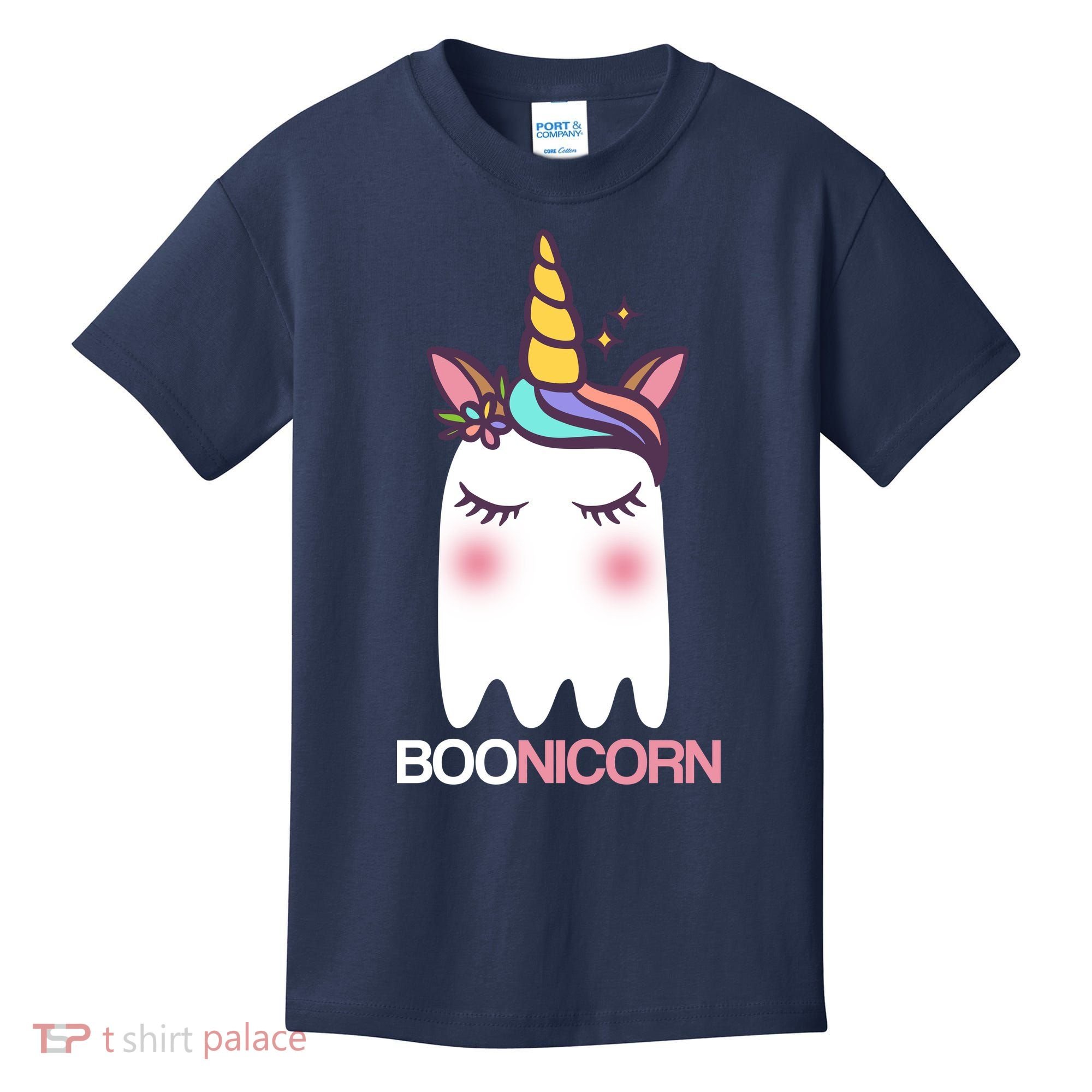 Boonicorn Halloween Unicorn Ghost Kids T-Shirt