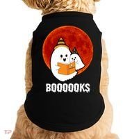 Boooooks Funny Cute Halloween Book Doggie Tank thumb 0