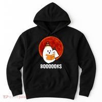 Boooooks Funny Cute Halloween Book Hoodie thumb 0
