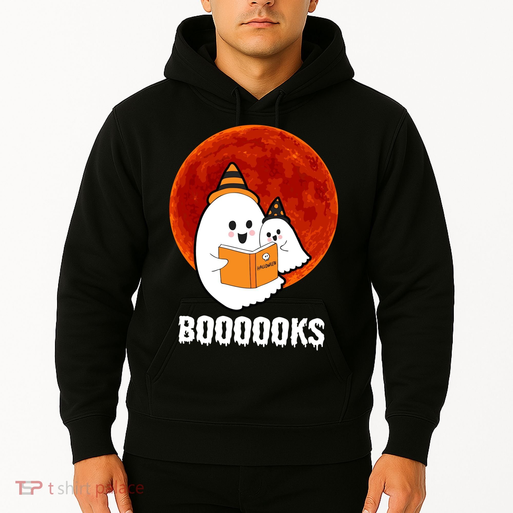 Boooooks Funny Cute Halloween Book Hoodie