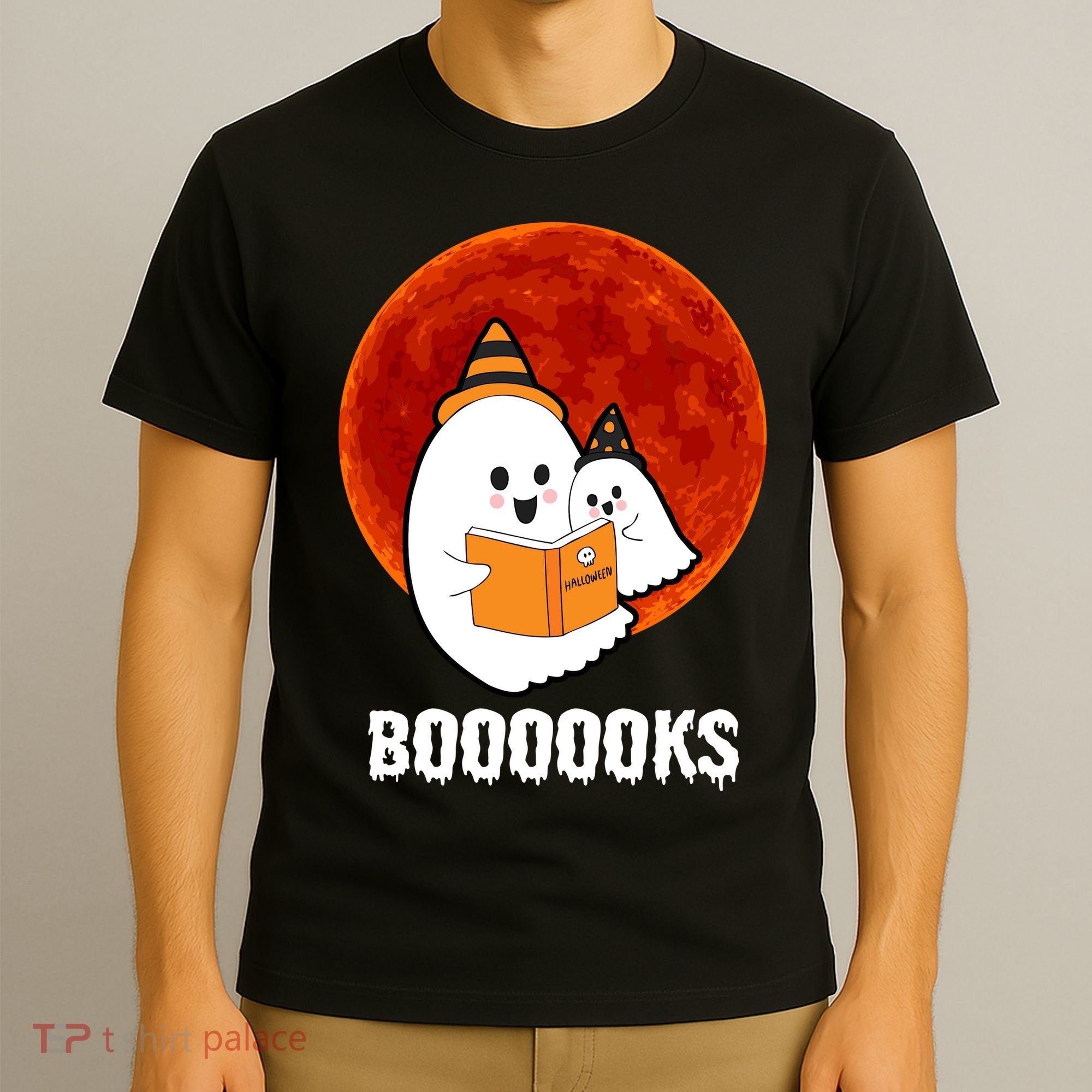 Boooooks Funny Cute Halloween Book T-Shirt