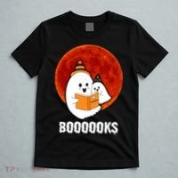 Boooooks Funny Cute Halloween Book T-Shirt thumb 5