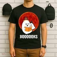 Boooooks Funny Cute Halloween Book T-Shirt thumb 6