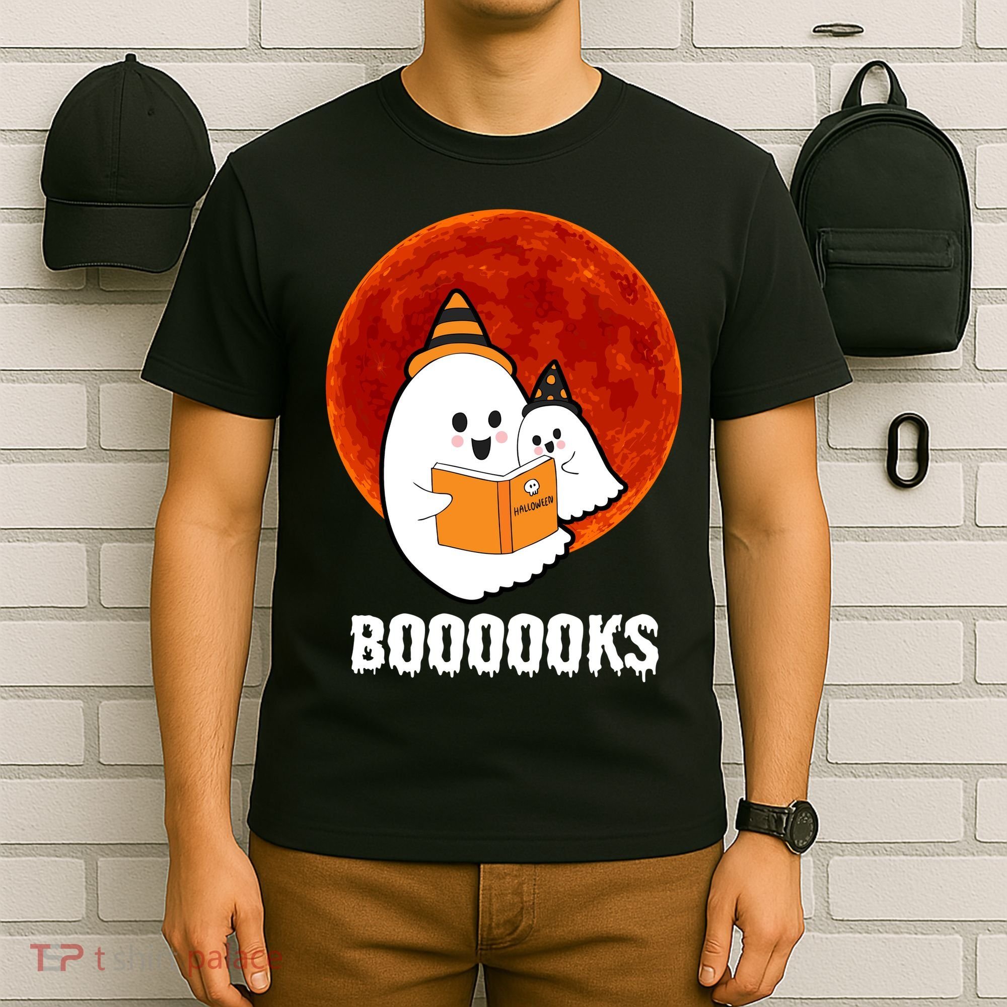 Boooooks Funny Cute Halloween Book T-Shirt
