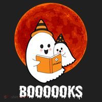 Boooooks Funny Cute Halloween Book Beanie thumb 2