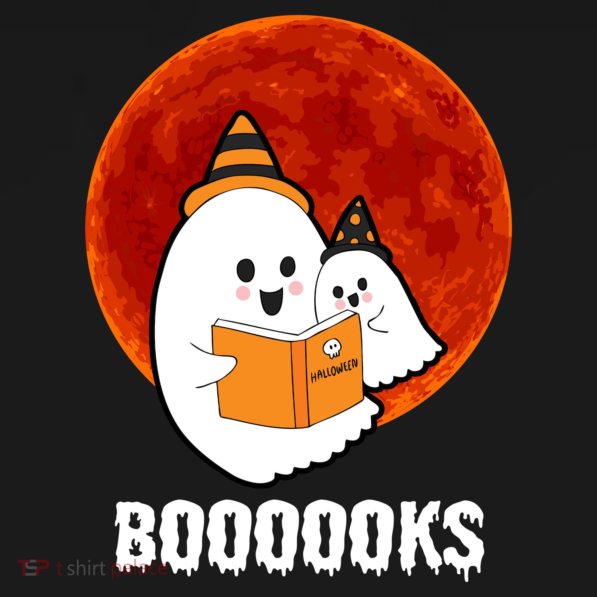 Boooooks Funny Cute Halloween Book Coaster