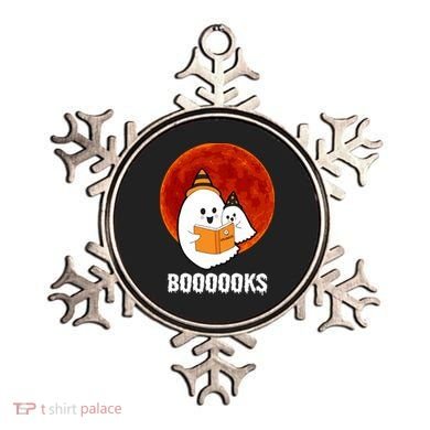 Boooooks Funny Cute Halloween Book Ornament