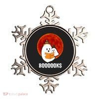 Boooooks Funny Cute Halloween Book Ornament thumb 0