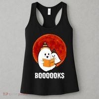 Boooooks Funny Cute Halloween Book Women's Tank Top thumb 3