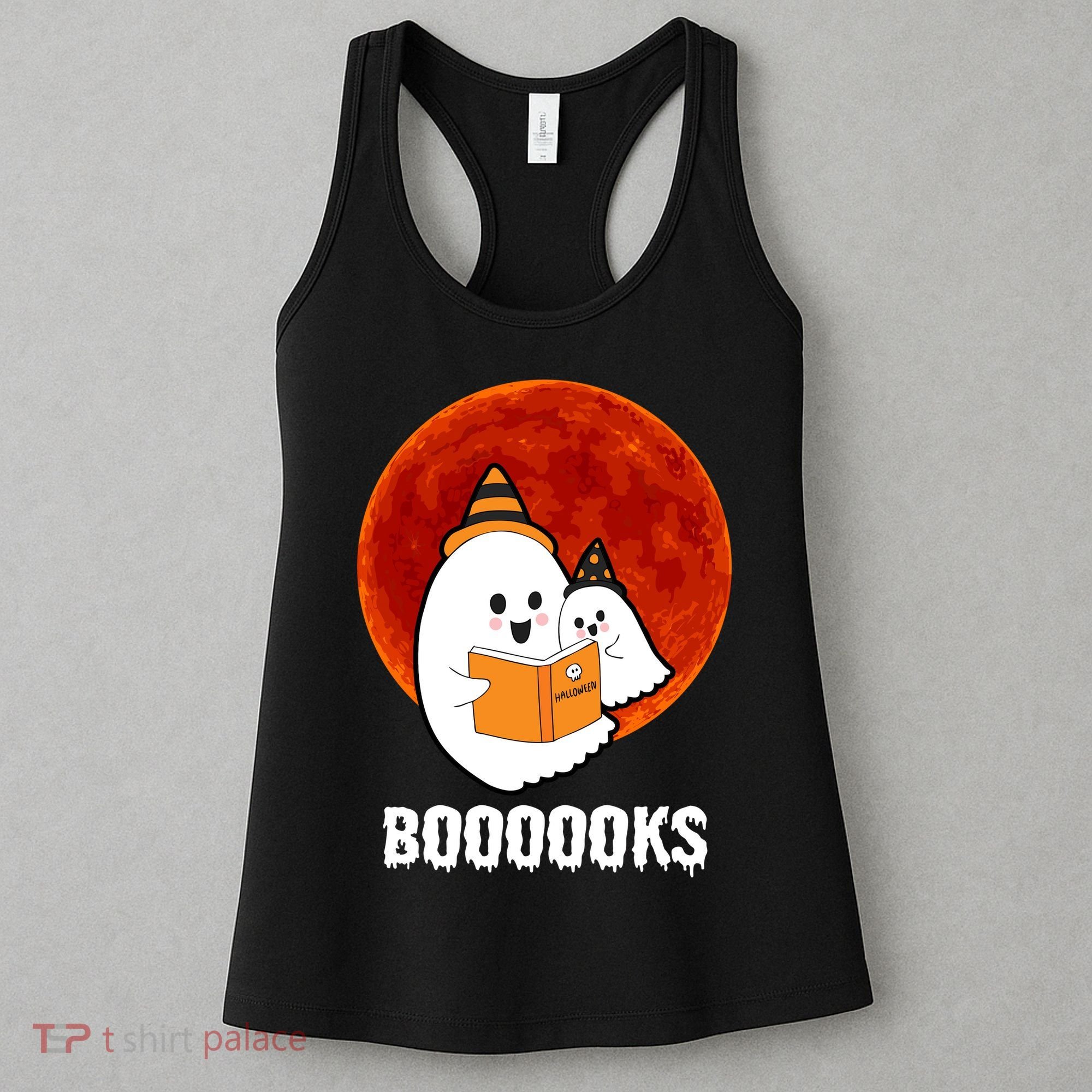 Boooooks Funny Cute Halloween Book Women's Tank Top