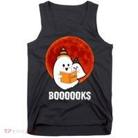 Boooooks Funny Cute Halloween Book Tank Top thumb 0