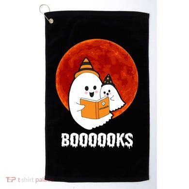 Boooooks Funny Cute Halloween Book Golf Towel