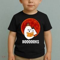 Boooooks Funny Cute Halloween Book Toddler T-Shirt thumb 2