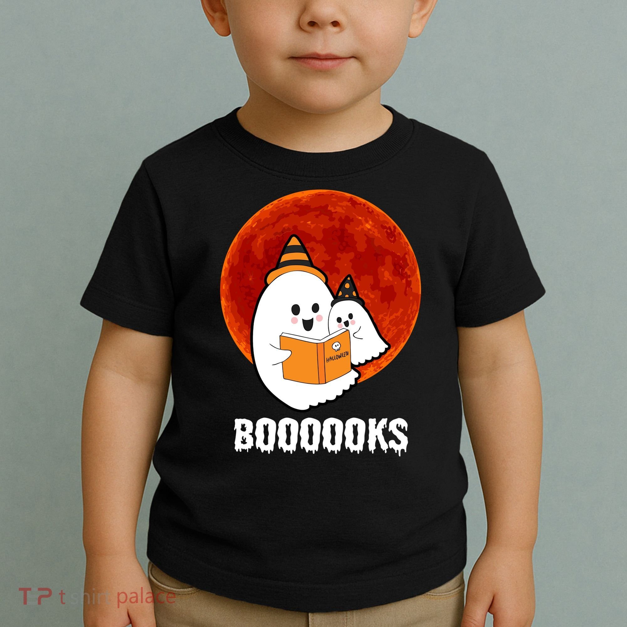 Boooooks Funny Cute Halloween Book Toddler T-Shirt