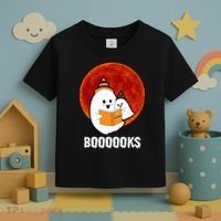 Boooooks Funny Cute Halloween Book Toddler T-Shirt thumb 3