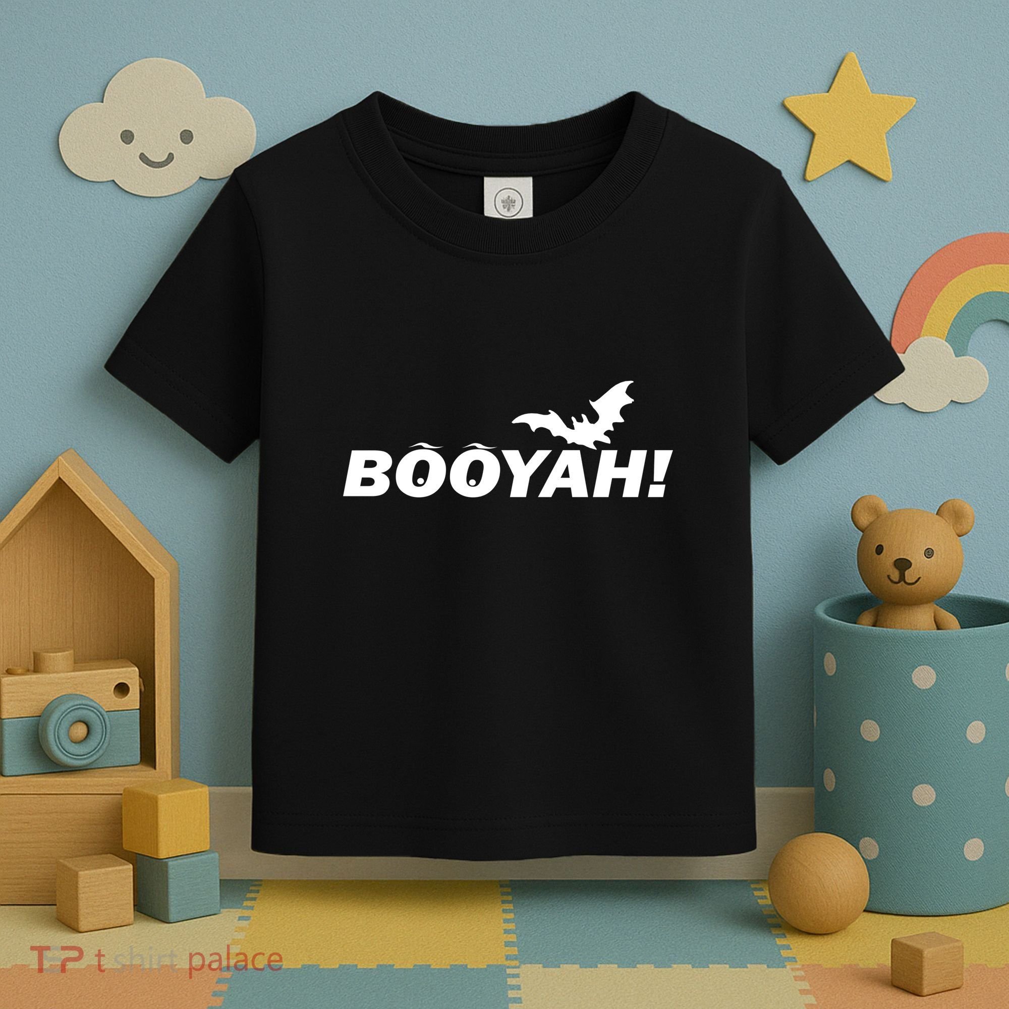 BOOYAH! Bat Halloween Toddler T-Shirt