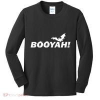 BOOYAH! Bat Halloween Kids Long Sleeve Shirt thumb 0