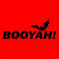 BOOYAH! Bat Halloween Santa Hat thumb 1