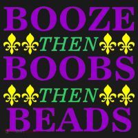 Booze then Boobs then Beads Mardi Gras New Orleans Women's Hoodie thumb 2