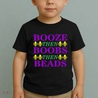Booze then Boobs then Beads Mardi Gras New Orleans Toddler T-Shirt thumb 2