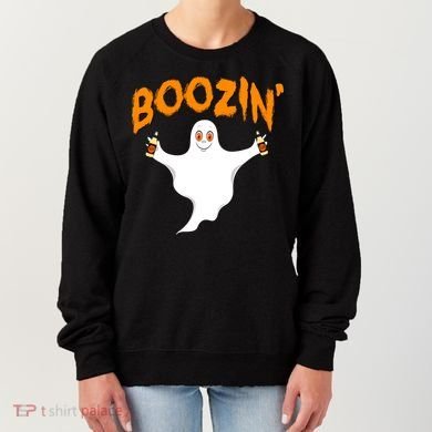 Boozin' Ghost With Beer Women's Sweatshirt