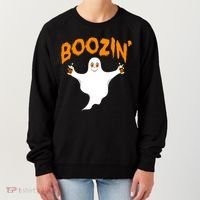 Boozin' Ghost With Beer Women's Sweatshirt thumb 0