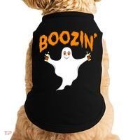 Boozin' Ghost With Beer Doggie Tank thumb 0