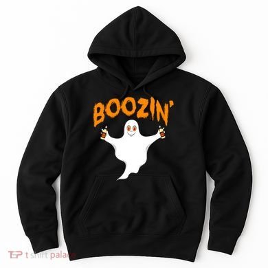 Boozin' Ghost With Beer Hoodie