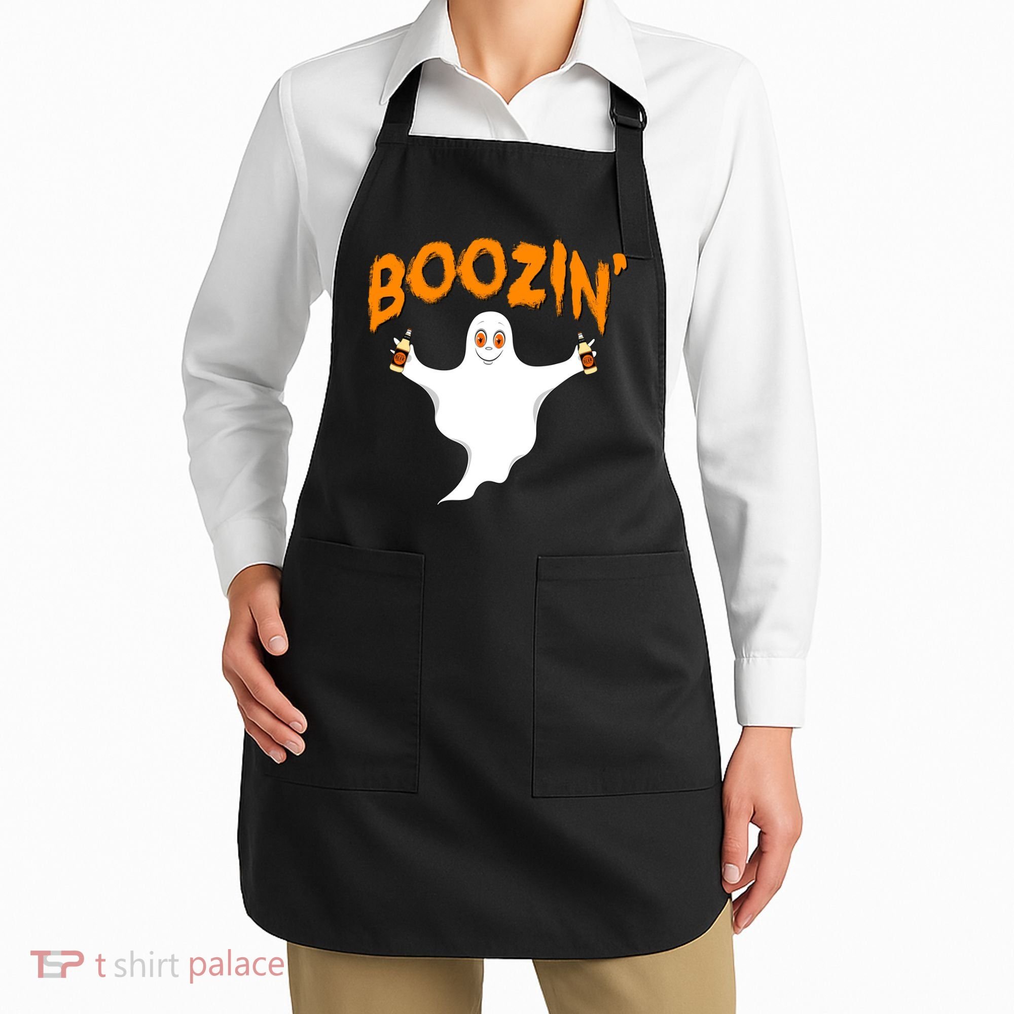 Boozin' Ghost With Beer Apron